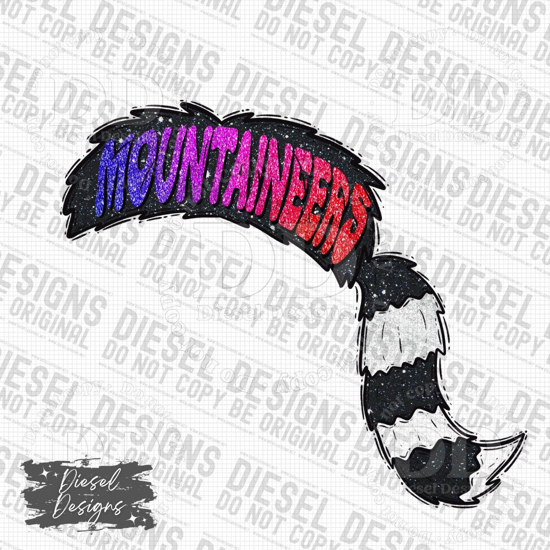 Mountaineers Mascot | 300 DPI | Transparent PNG | Digital File Only