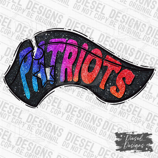 Patriots V.2 Mascot | 300 DPI | Transparent PNG | Digital File Only