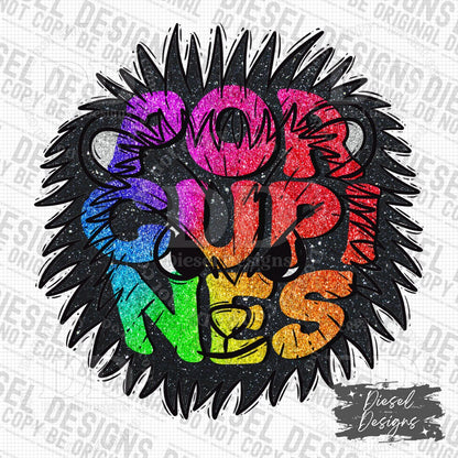 Porcupines Mascot | 300 DPI | Transparent PNG | Digital File Only