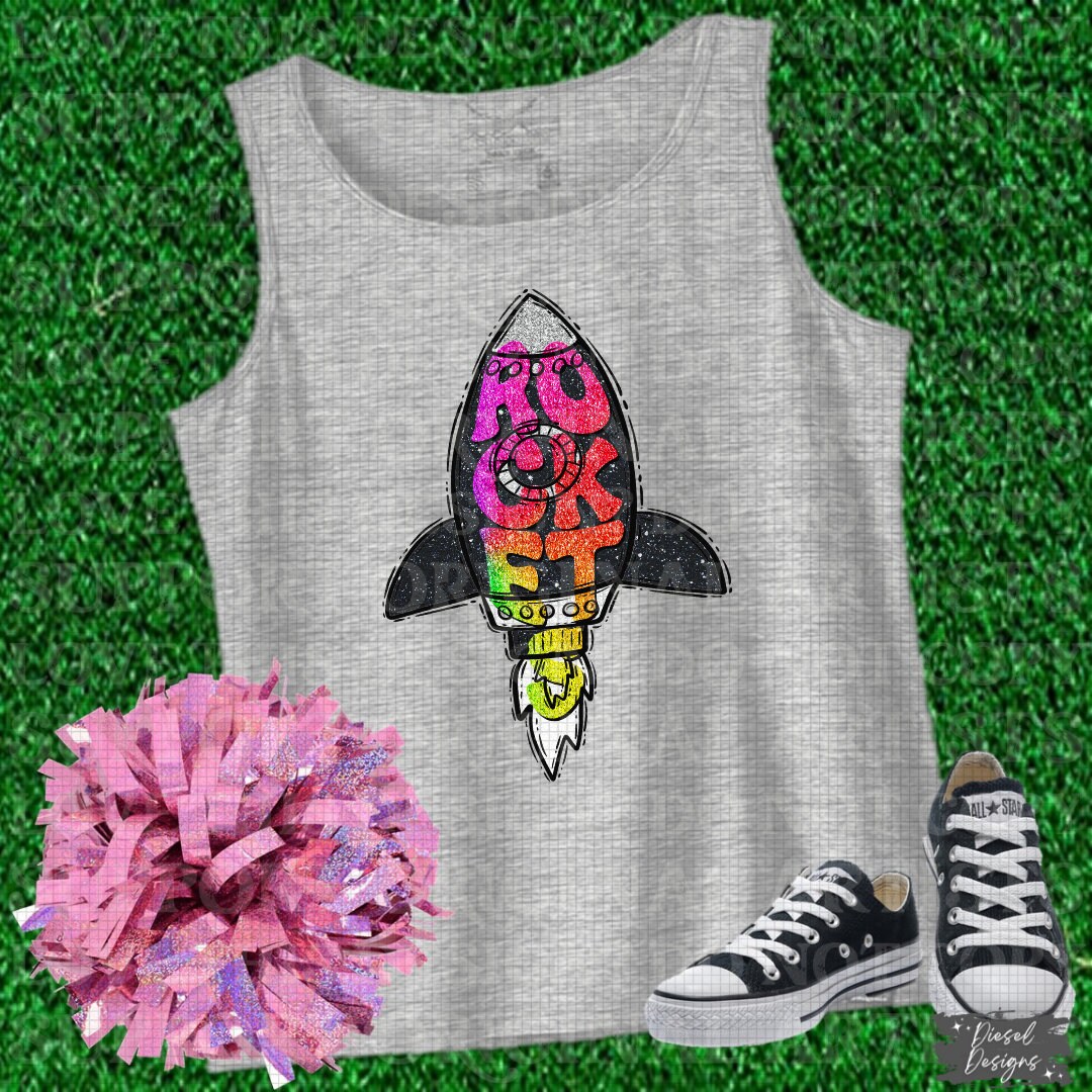 Rockets Mascot | 300 DPI | Transparent PNG | Digital File Only