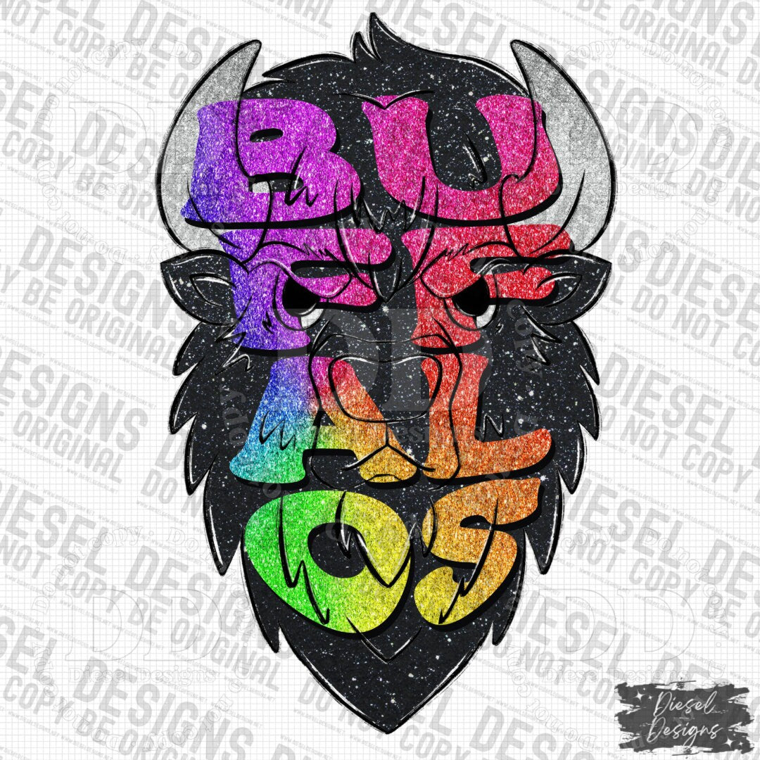 Buffalos Mascot | 300 DPI | Transparent PNG | Digital File Only