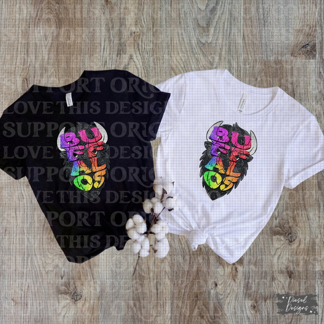 Buffalos Mascot | 300 DPI | Transparent PNG | Digital File Only