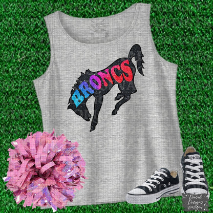 Broncs Mascot | 300 DPI | Transparent PNG | Digital File Only