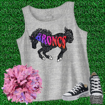 Broncs V2 Mascot | 300 DPI | Transparent PNG | Digital File Only