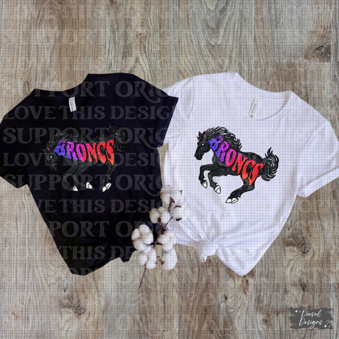 Broncs V2 Mascot | 300 DPI | Transparent PNG | Digital File Only