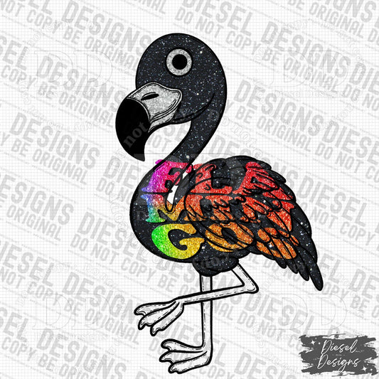 Flamingos Mascot | 300 DPI | Transparent PNG | Digital File Only