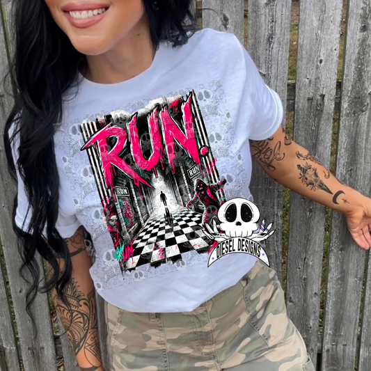 RUN PNG  | 300 DPI | Transparent PNG | Digital File Only