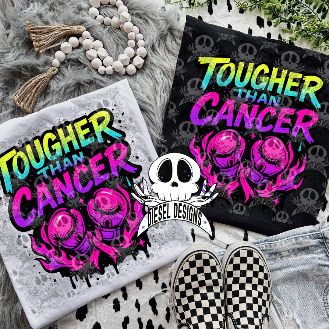 Tougher Than Cancer PNG  | 300 DPI | Transparent PNG | Digital File Only