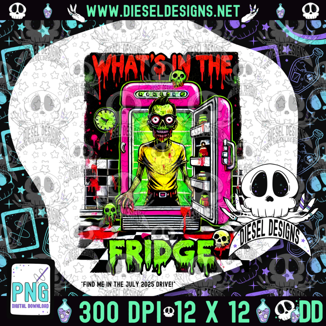 What's In The Fridge V2 PNG  | 300 DPI | Transparent PNG | Digital File Only