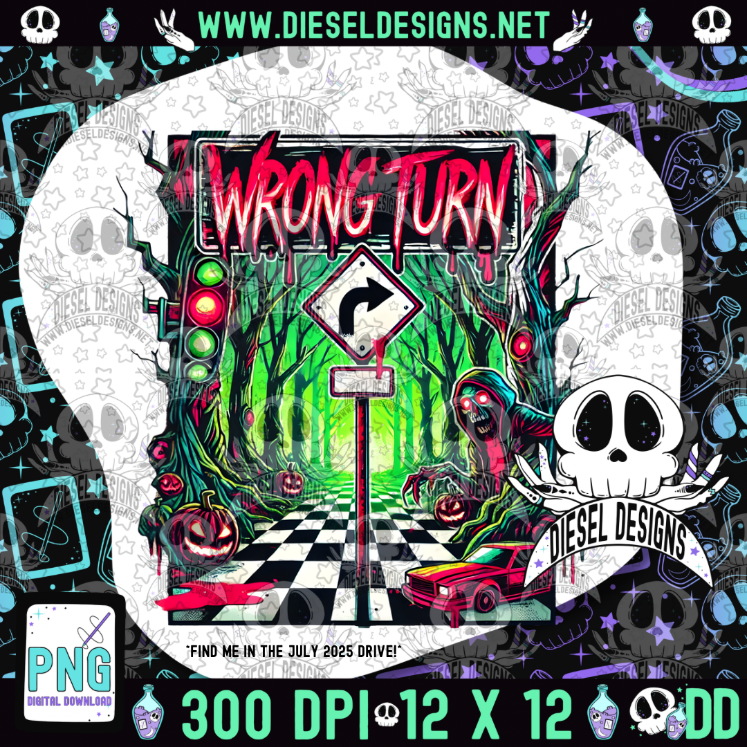 Wrong Way PNG  | 300 DPI | Transparent PNG | Digital File Only