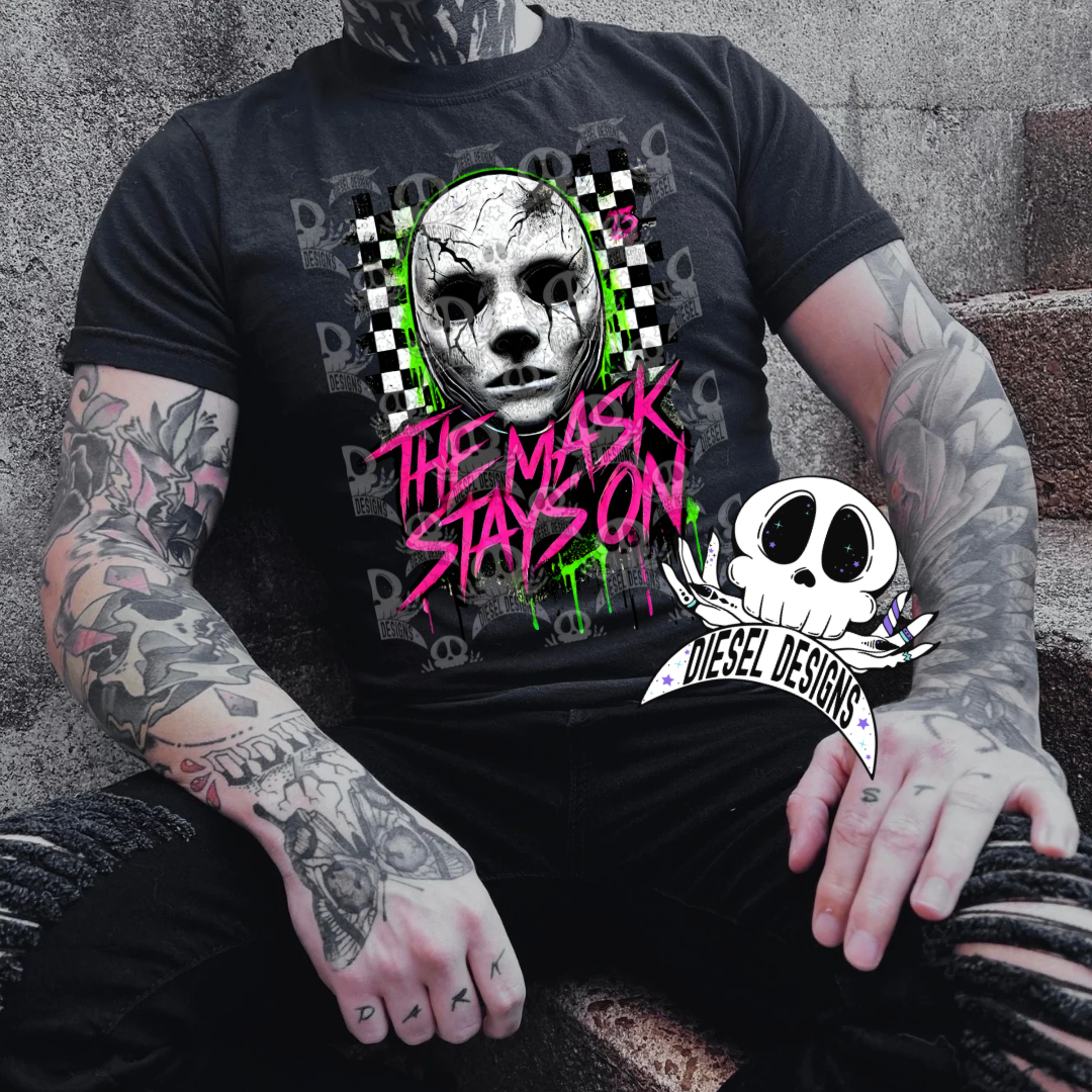 The Mask Stays On PNG  | 300 DPI | Transparent PNG | Digital File Only
