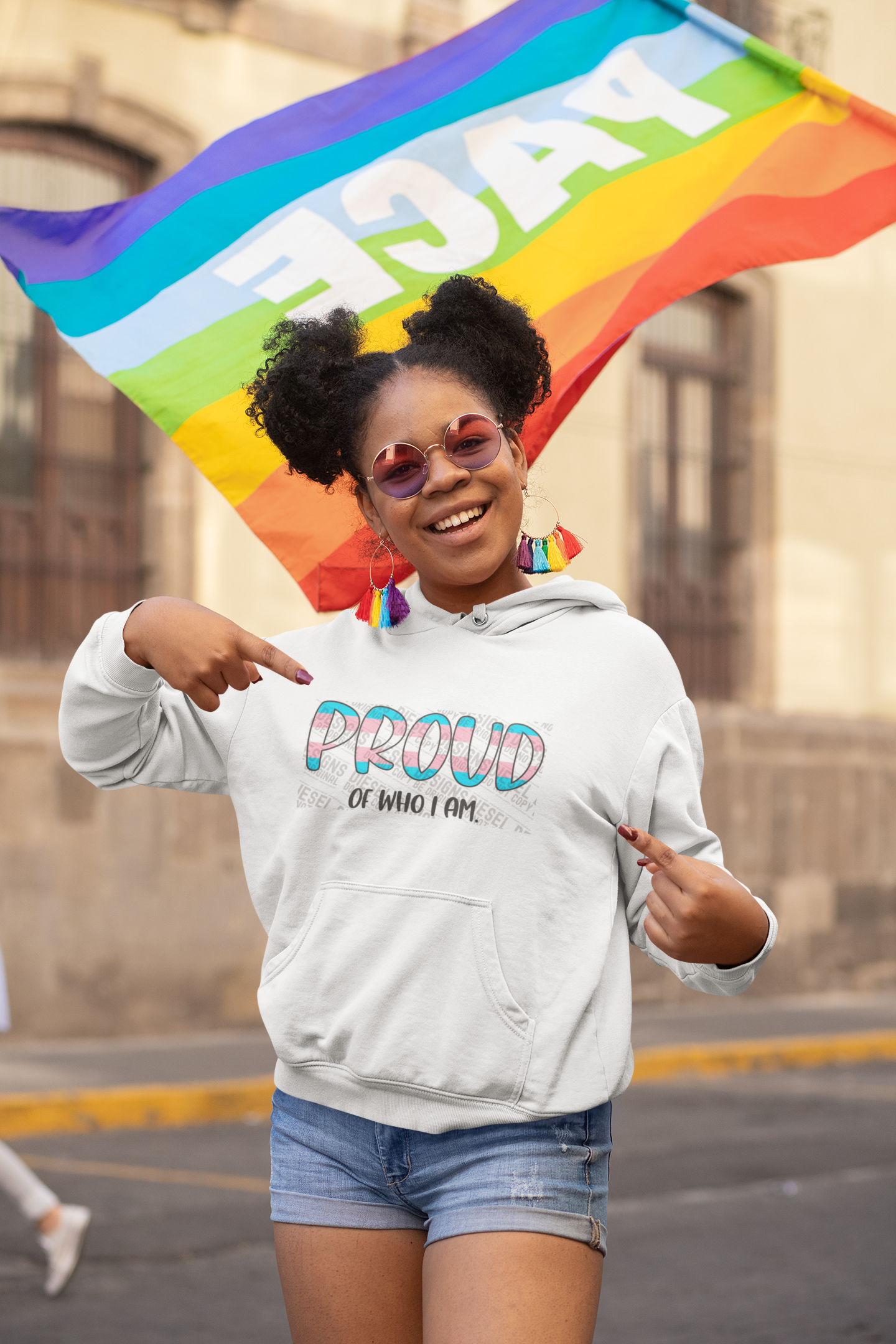 Trans proud of who I am | 300 DPI | Transparent PNG