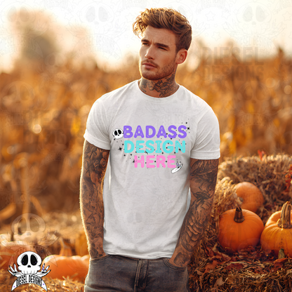 Pumpkin Patch White Tshirt AI Assisted Mock UP Set of 11 | PNG |