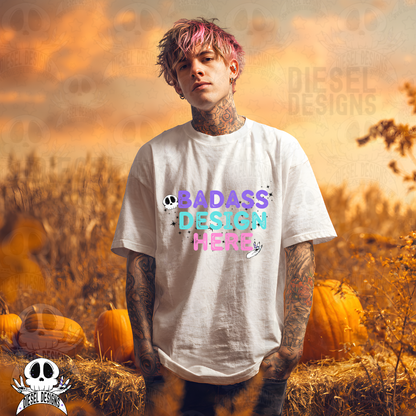 Pumpkin Patch White Tshirt AI Assisted Mock UP Set of 11 | PNG |