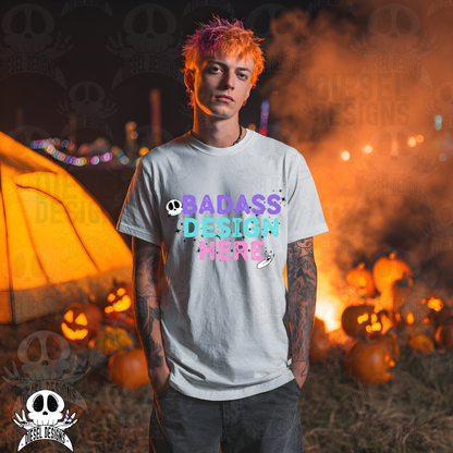 Pumpkin Patch White Tshirt AI Assisted Mock UP Set of 11 | PNG |