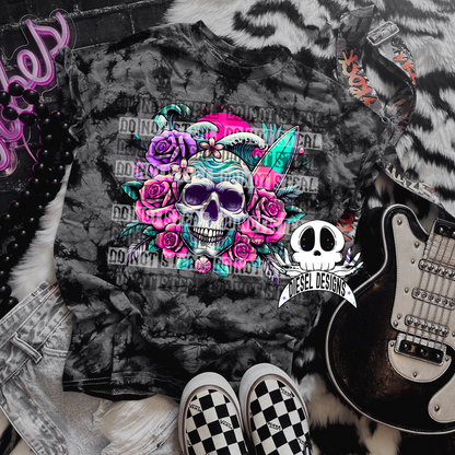 Summer Skull PNG  | 300 DPI | Transparent PNG | Digital File Only