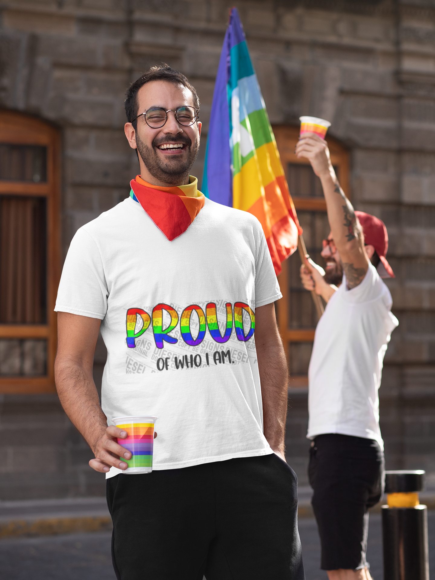 Pride Proud of who I am | 300 DPI | Transparent PNG