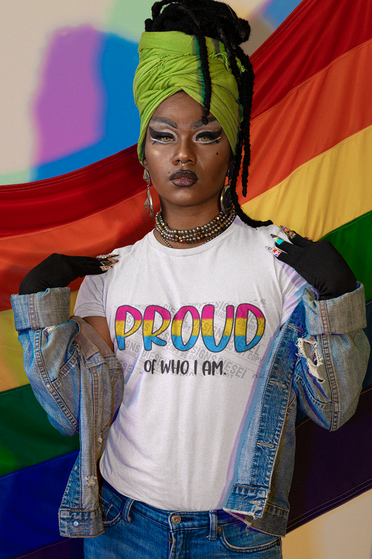 Pansexual proud of who i am | 300 DPI | Transparent PNG