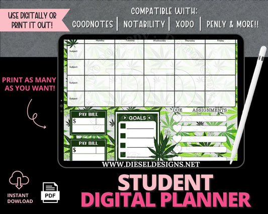 420 | Student Digital Planner | 300 DPI | PNG & PDF included