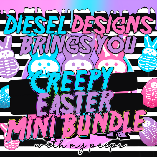 Creepy Easter Bundle | 300 DPI | PNG | Seamless | Tumbler Wraps | Bundle |
