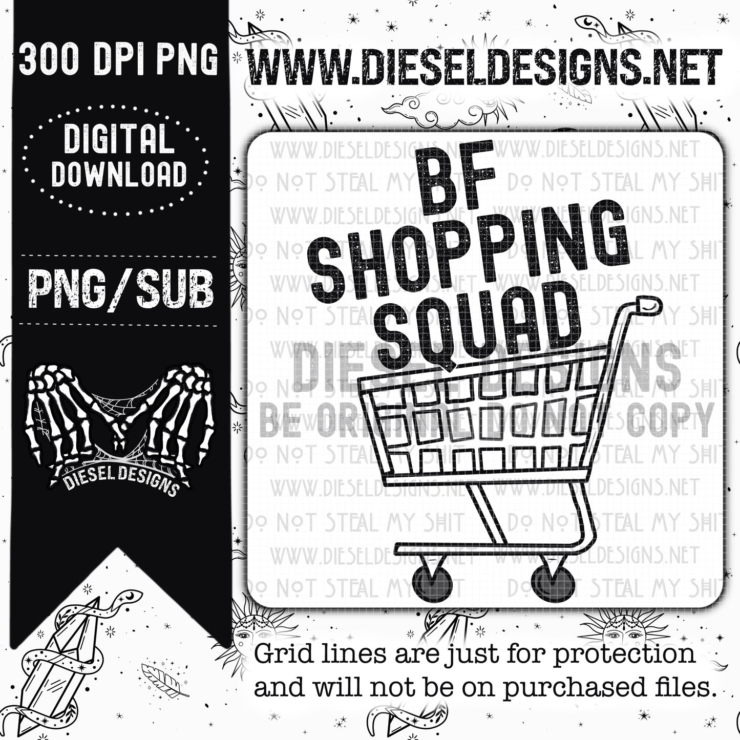 BF Shopping Squad  | 300 DPI | Transparent PNG