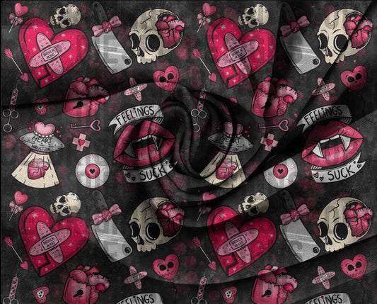 Broken Heart Seamless Pink  | 300 DPI | 12" x 12" | Seamless File