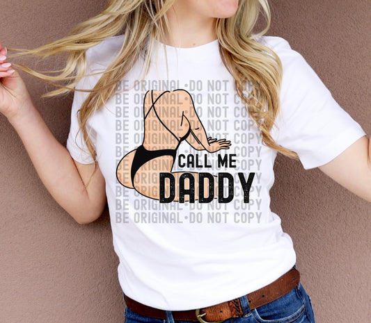 Call Me Daddy  | 300 DPI | Transparent PNG
