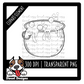 Hand Drawn Cauldron outline  | 300 DPI | Transparent PNG | Clipart |