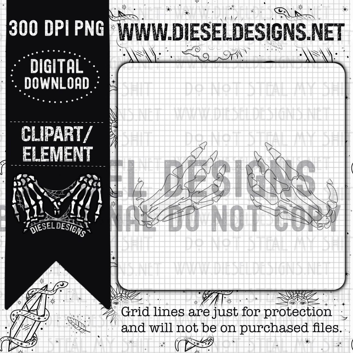 Cupping Hands  | 300 DPI | Transparent PNG | Clipart |