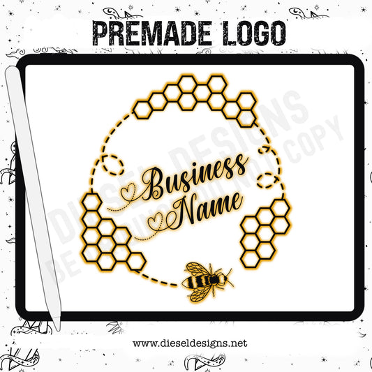 Premade Business Logo "Bee" | 300 DPI | Transparent PNG |