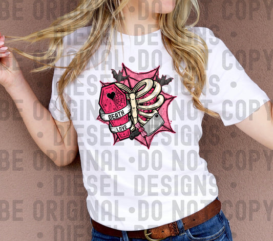 Death Love Pink | 300 DPI | Transparent PNG