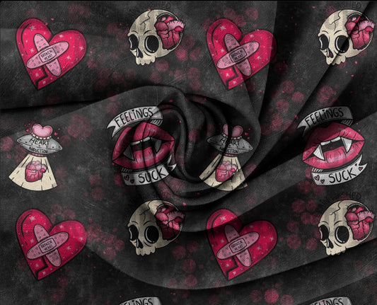 Feelings Suck Black Seamless   | 300 DPI | 12" x 12" | Seamless File