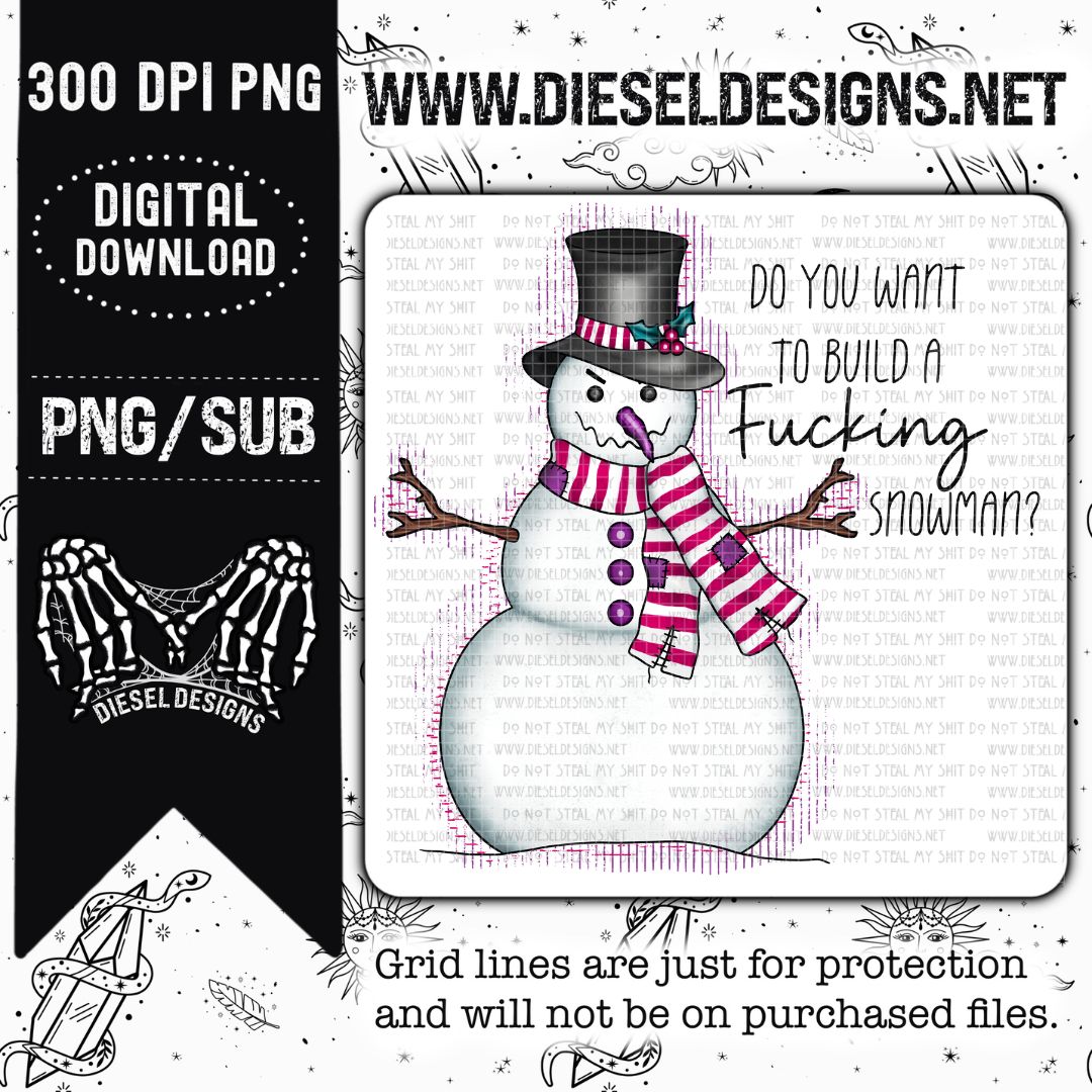 Fucking Snowman PNG | 300 DPI | Transparent PNG