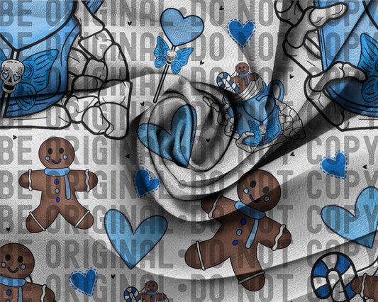 Gingerbread Seamless Blue | 2 sizes Included