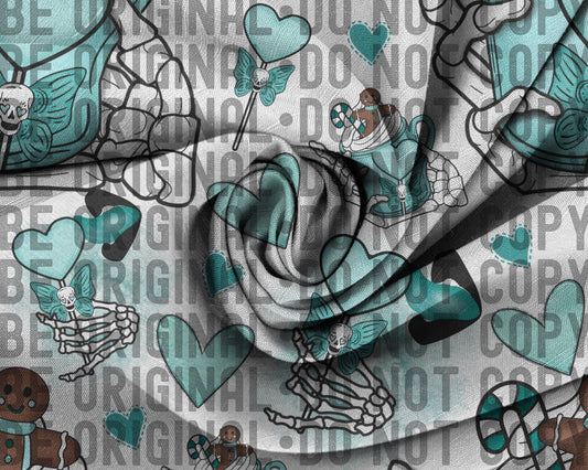 Gingerbread Sucker Seamless Mint  | 300 DPI | Seamless 12"x12" | 2 sizes Included