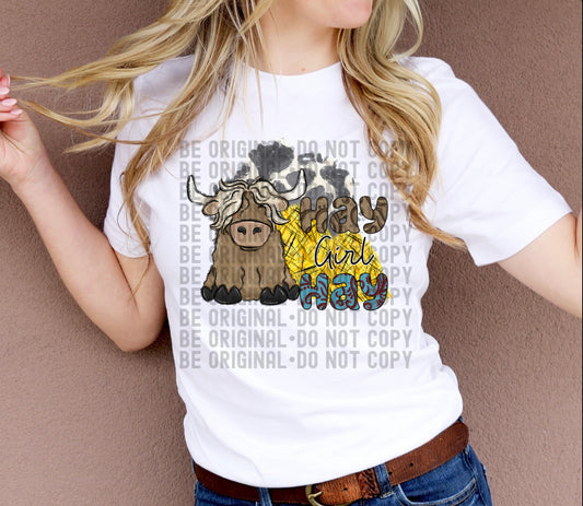 Hay Girl Hay | 300 DPI | Transparent PNG