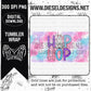 Hip Hop | 300 DPI | 12oz Kids Tumbler Wrap