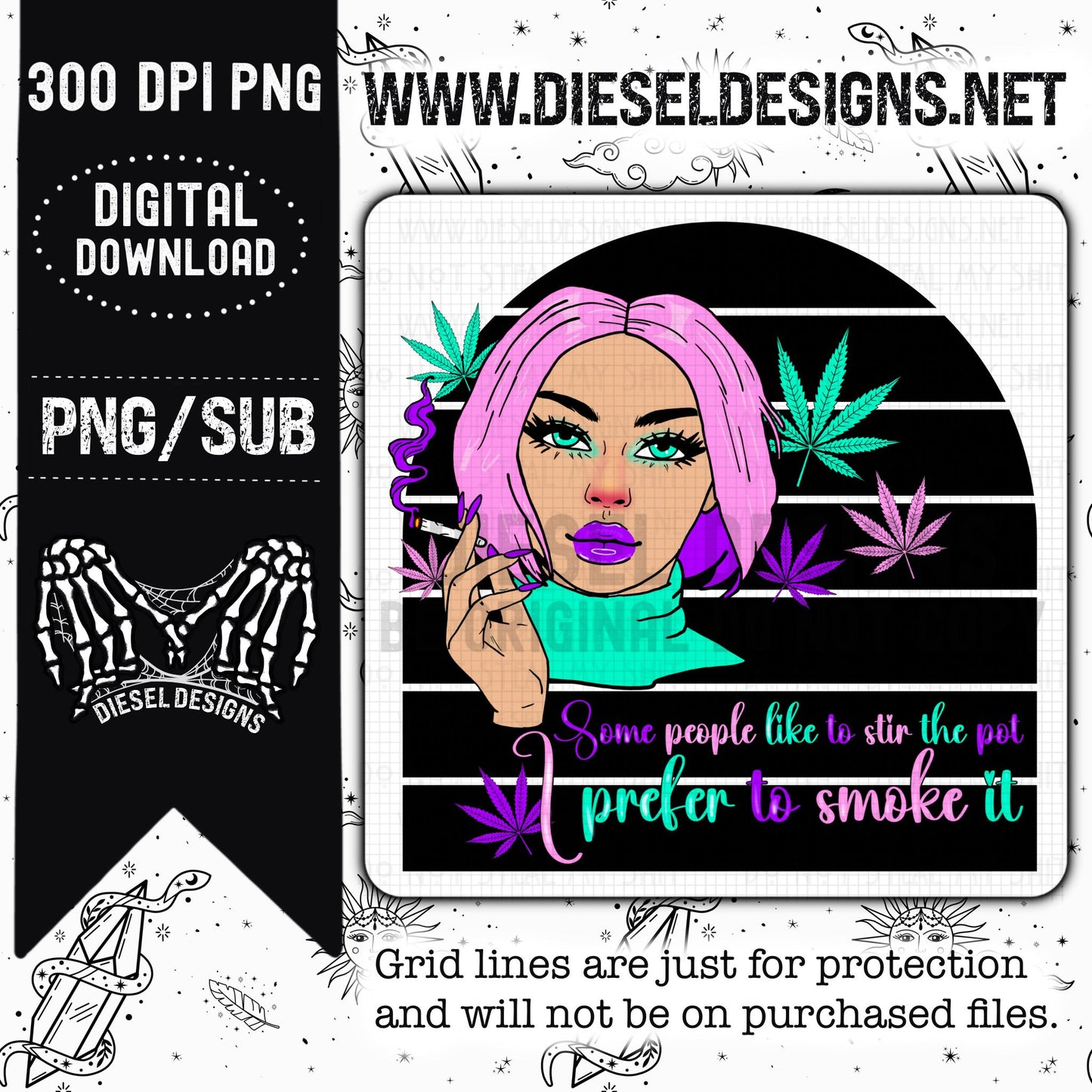 I prefer To Smoke it | Design | 300 DPI | PNG |