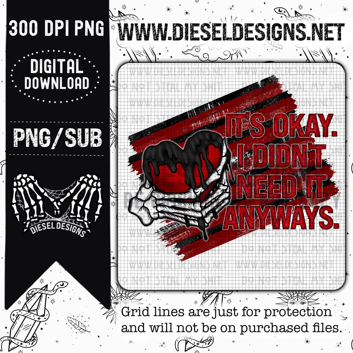 Its Okay PNG  | 300 DPI | Transparent PNG