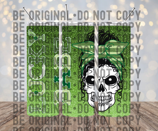 Lucky Babe | 300 DPI | 20 oz Skinny Tumbler Wrap