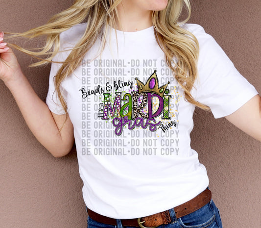 Mardi Gras Bling | 300 DPI | Transparent PNG