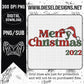 Merry Christmas 2022  | 300 DPI | PNG | Thrifty Thursday 1013.22