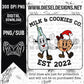 Milk & Cookie Co PNG  | 300 DPI | Transparent PNG