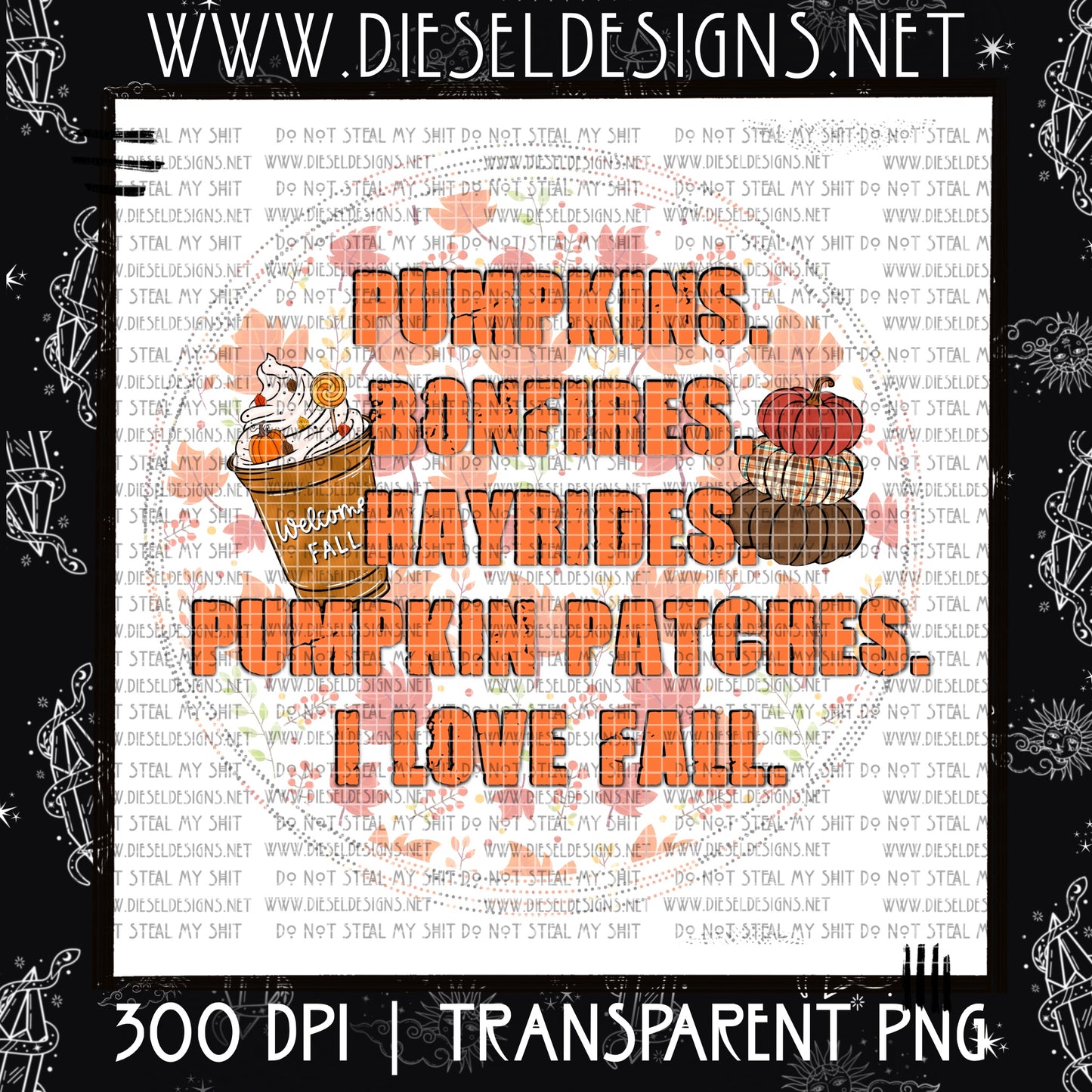Fall Favorites v1 | 300 DPI | Transparent PNG