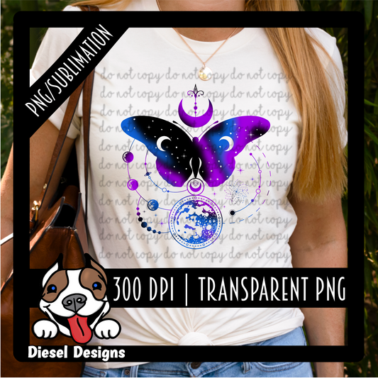 Magical Butterfly PNG/Sublimation File