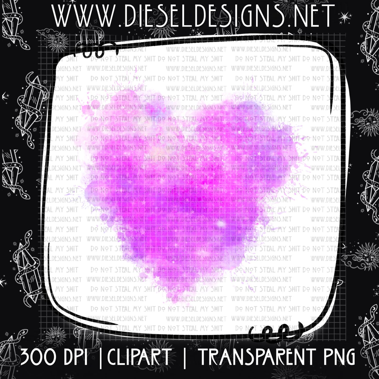 Pink Heart Clipart  | 300 DPI | Transparent PNG | Clipart |