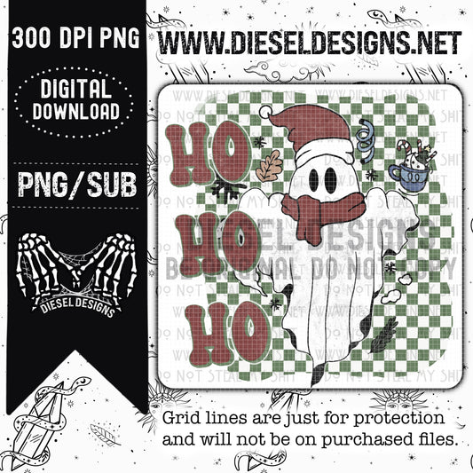 Retro Ho Ho Ho PNG  | 300 DPI | Transparent PNG