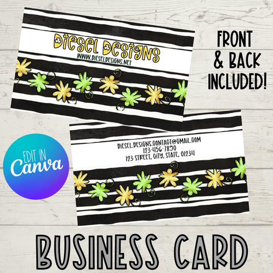 St. Patrick's Day | Business Card | Editable in CANVA