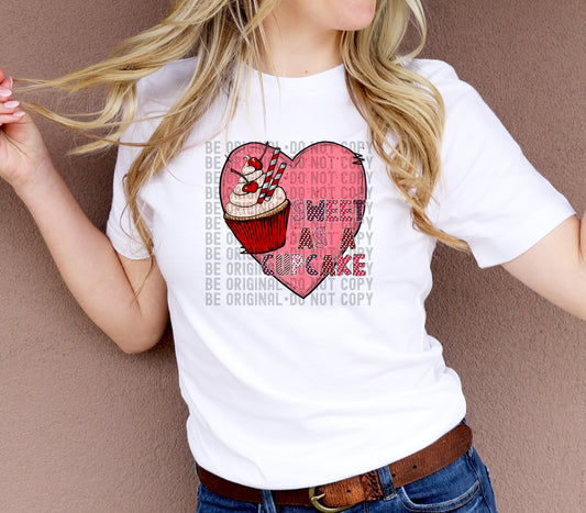 Sweet As A Cupcake  | 300 DPI | Transparent PNG