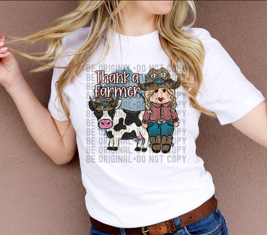 Thank A Farmer  | 300 DPI | Transparent PNG